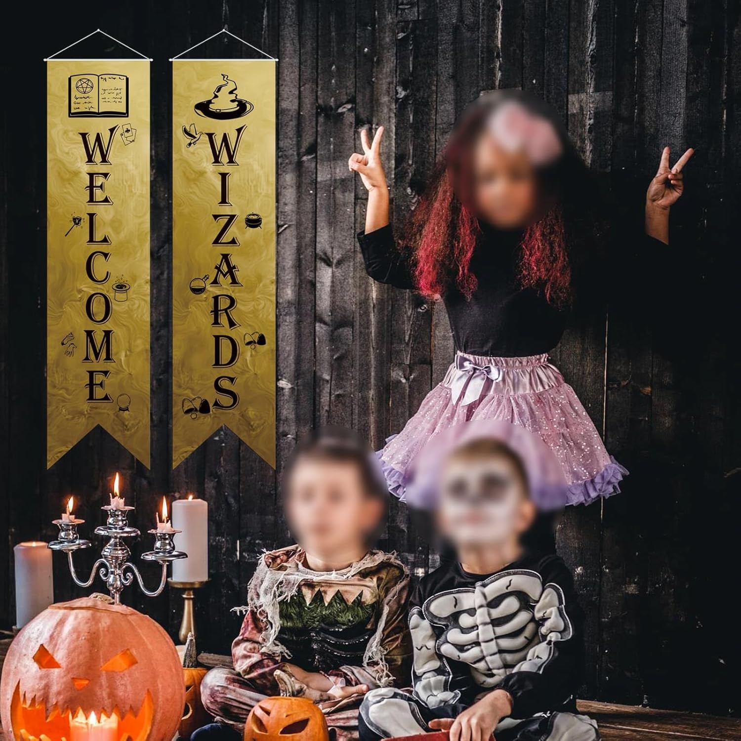 Wizard Door Signs Set of 2 Halloween Banners
