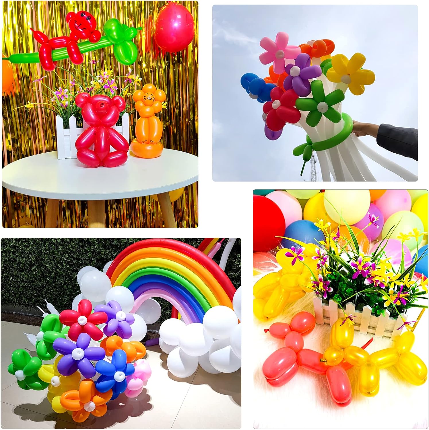 Orange 260 Long Skinny Twisting Balloons 100pcs