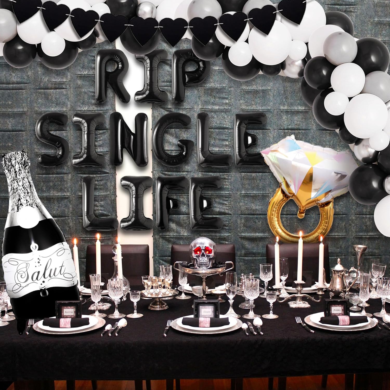 LaVenty Gothic Bachelorette Party Balloon Decoration