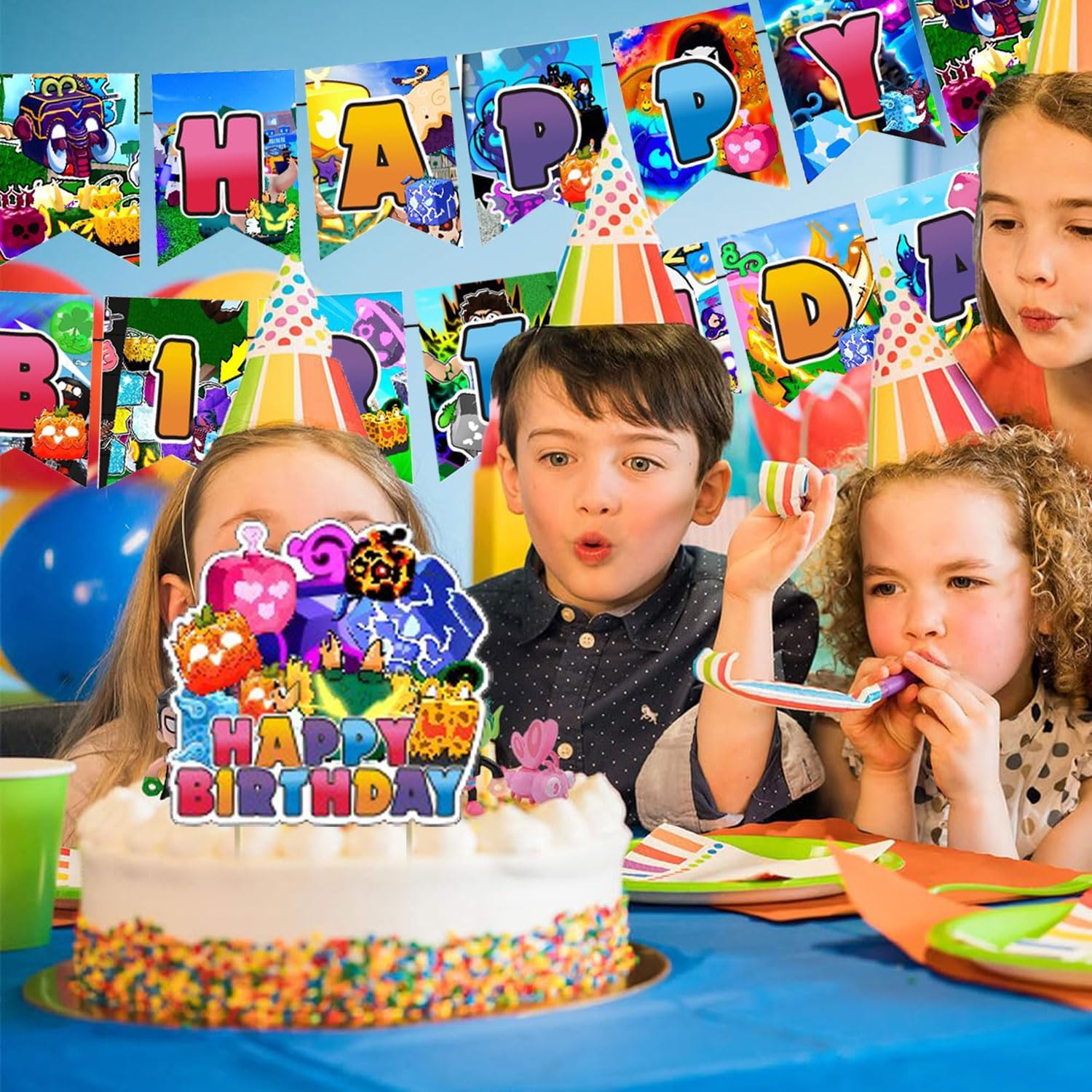 Blox Fruits Party Decorations Set