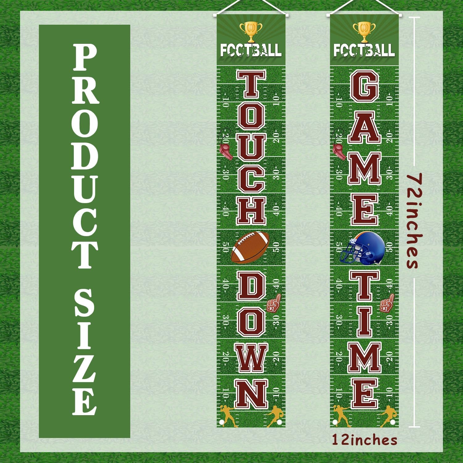 MEHOFOND Football Welcome Banners Game Day Decor