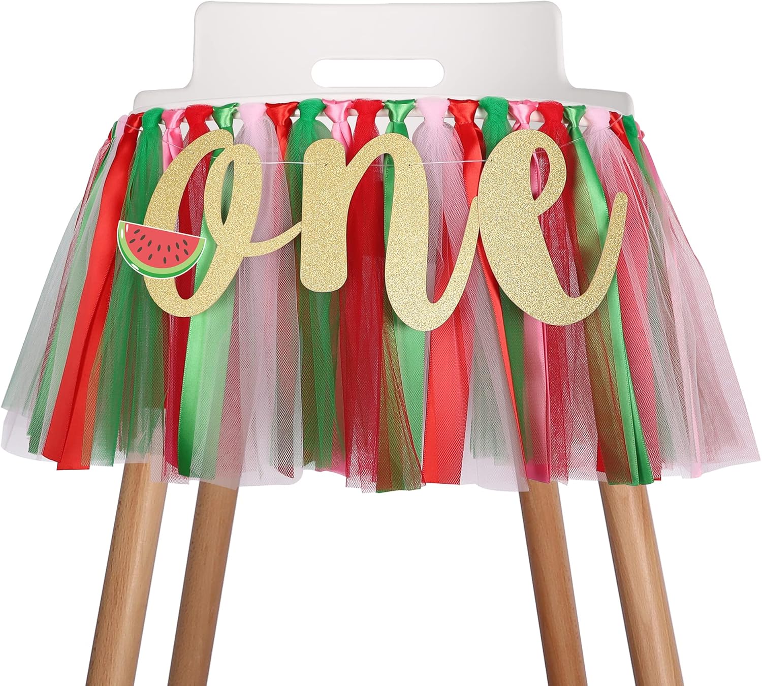 Watermelon Highchair Banner for Baby Party Theme Pull Flag