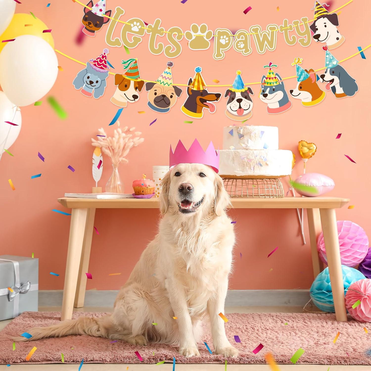 TaoBary Dog Birthday Banner for Party Decorations