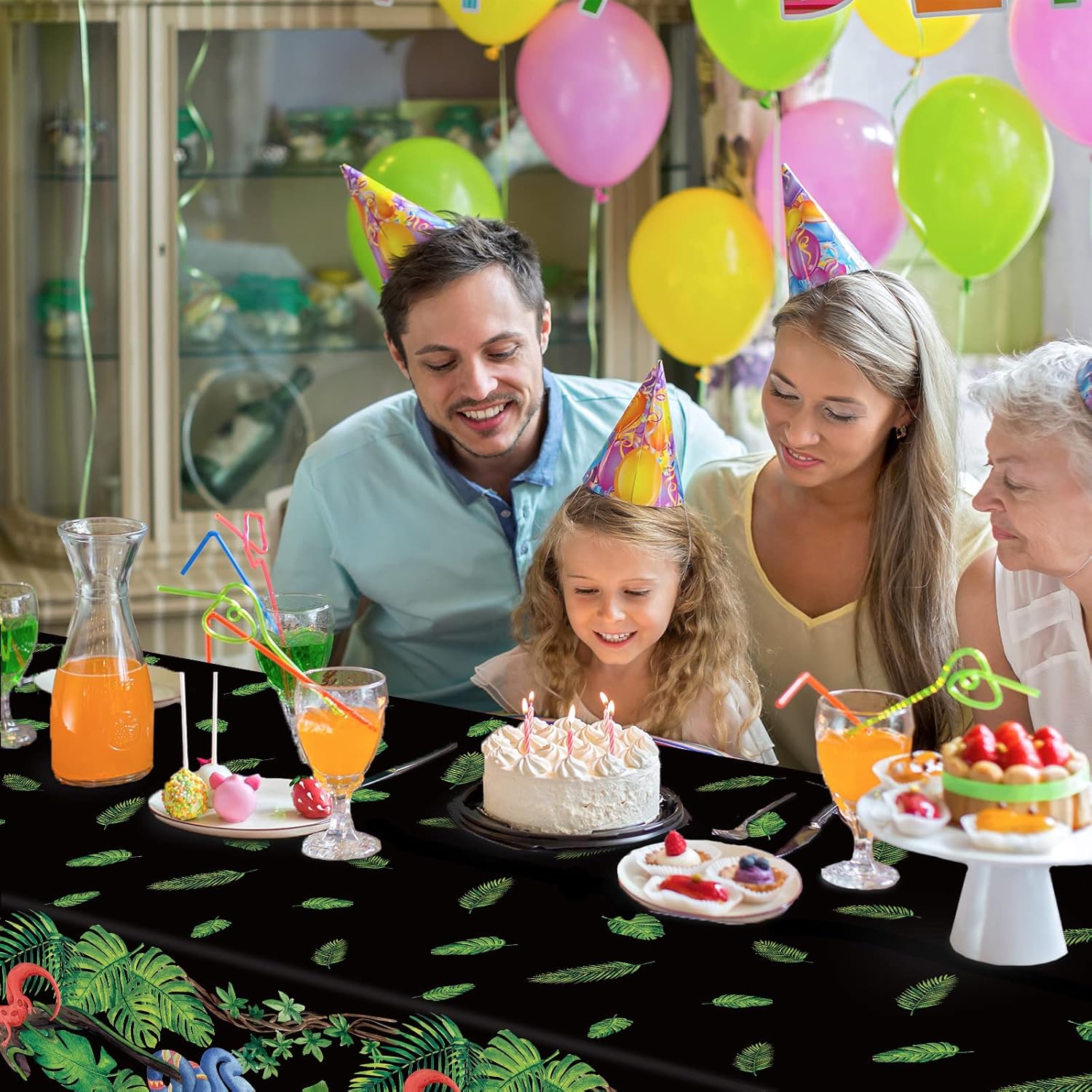 3pcs Reptile Tablecloth for Summer Parties
