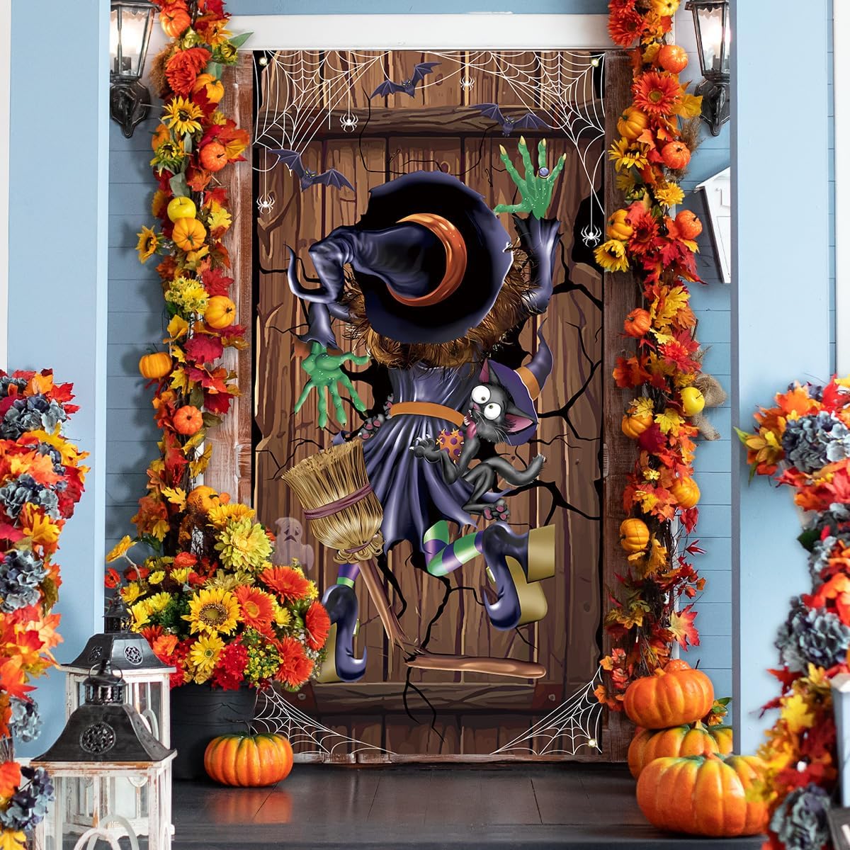Hocus Pocus Door Cover Halloween Banner Sanderson Sisters Decor