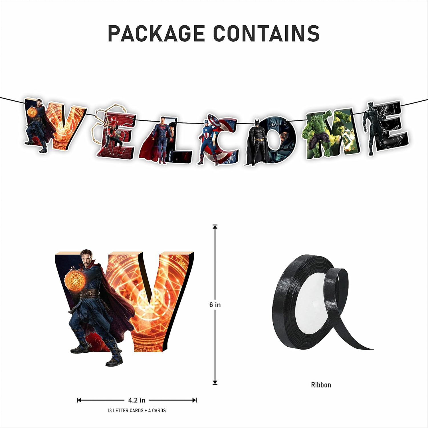 Seyal Suprhero Welcome Banner 10 Feet