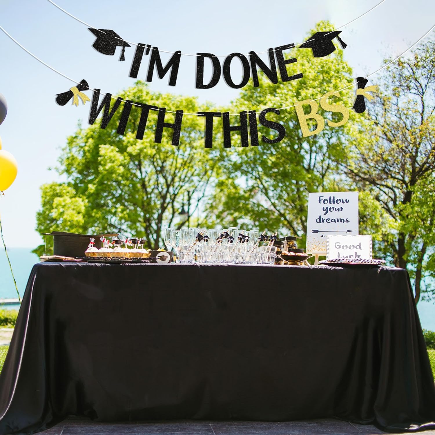 Im Done With This BS Graduation Banner