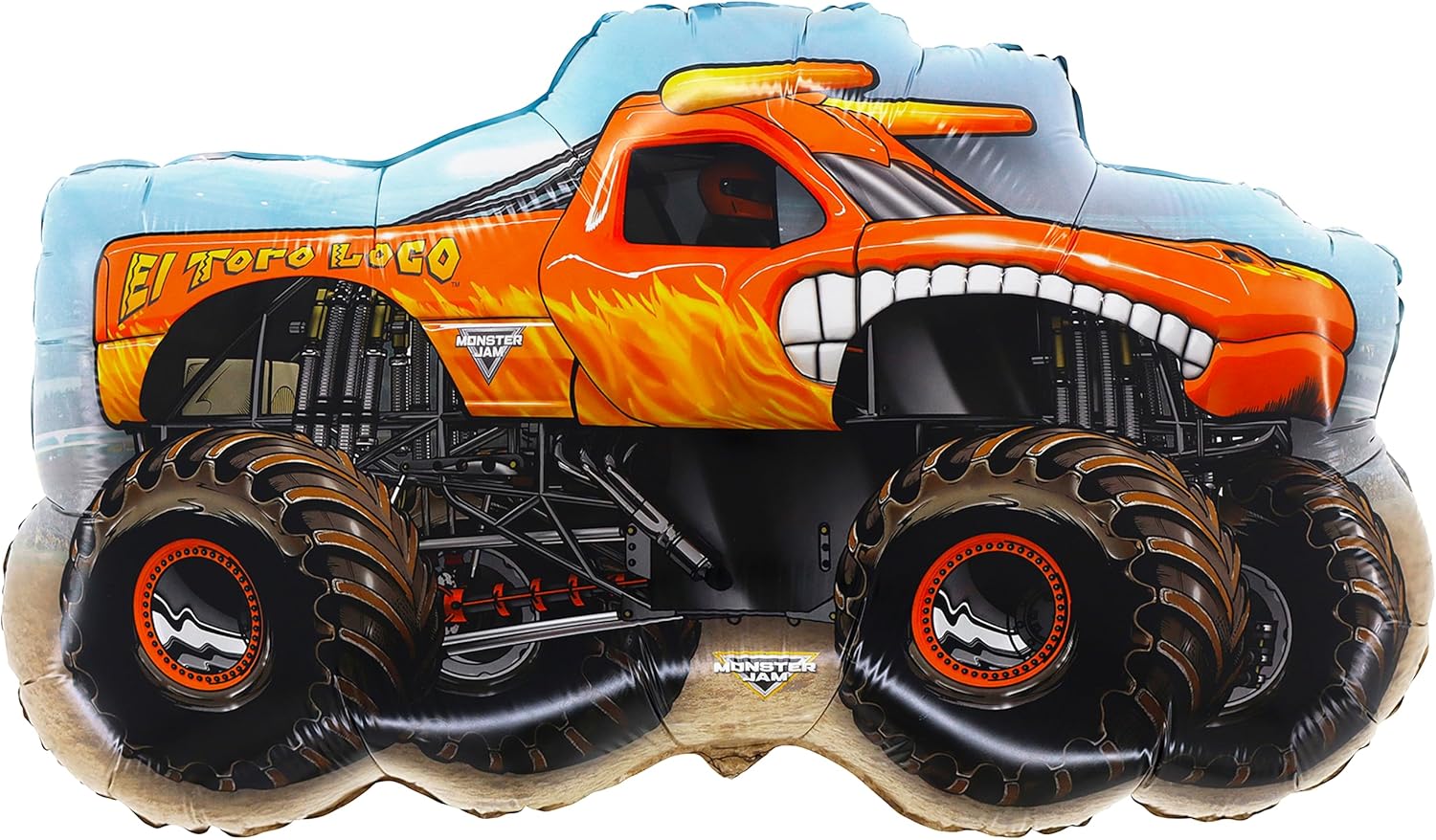 Toyland Pack Of 4 Monster Jam Truck Foil Balloons