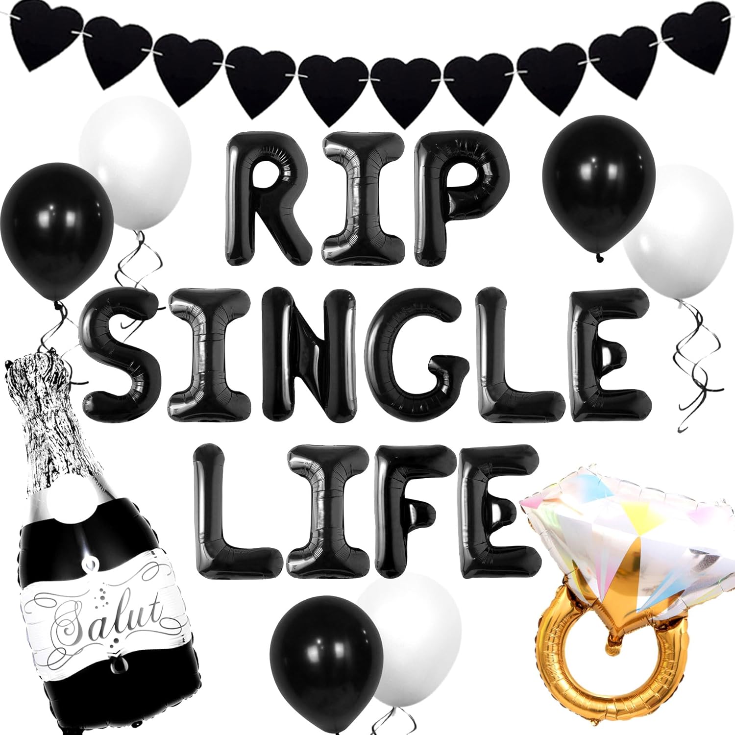 LaVenty Gothic Bachelorette Party Balloon Decoration
