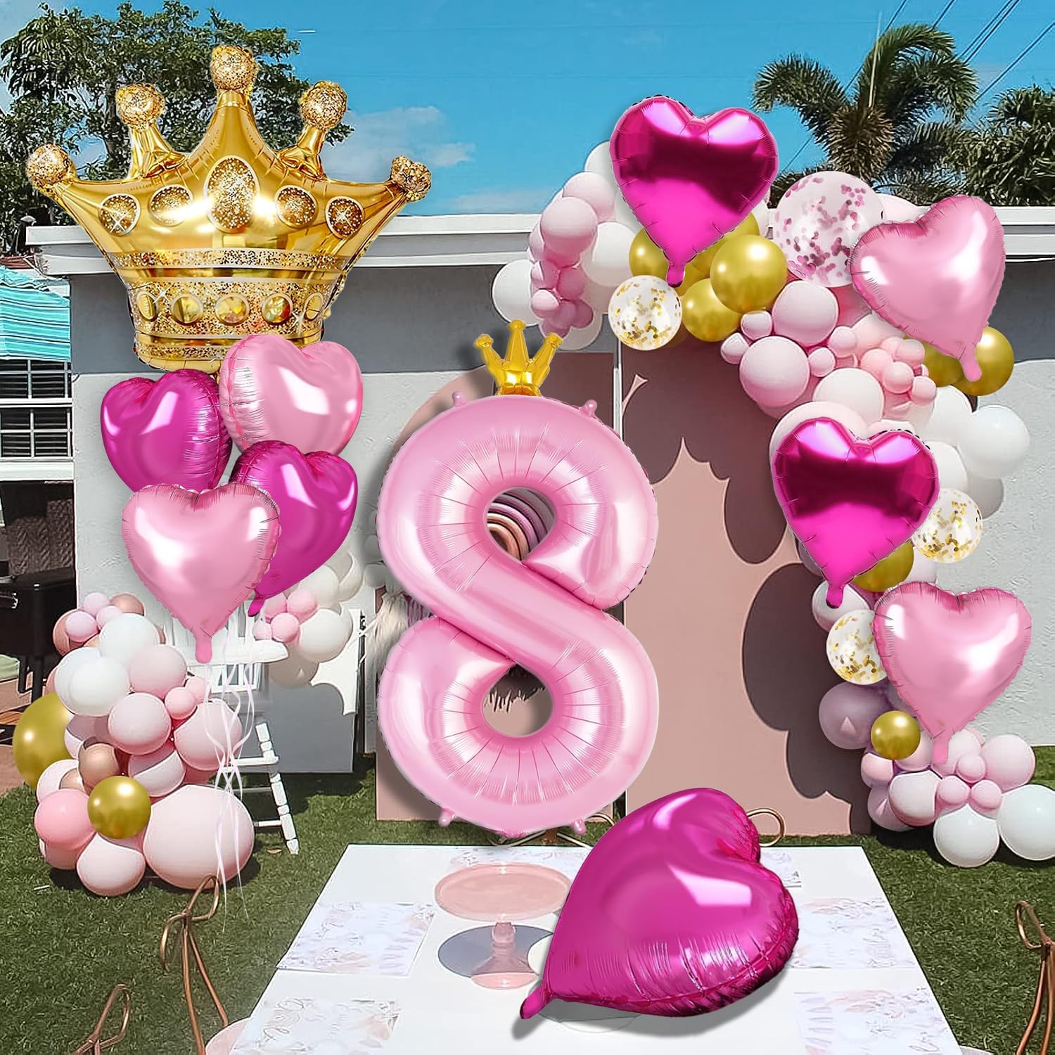 Princess 3rd Birthday Balloon Decor Set