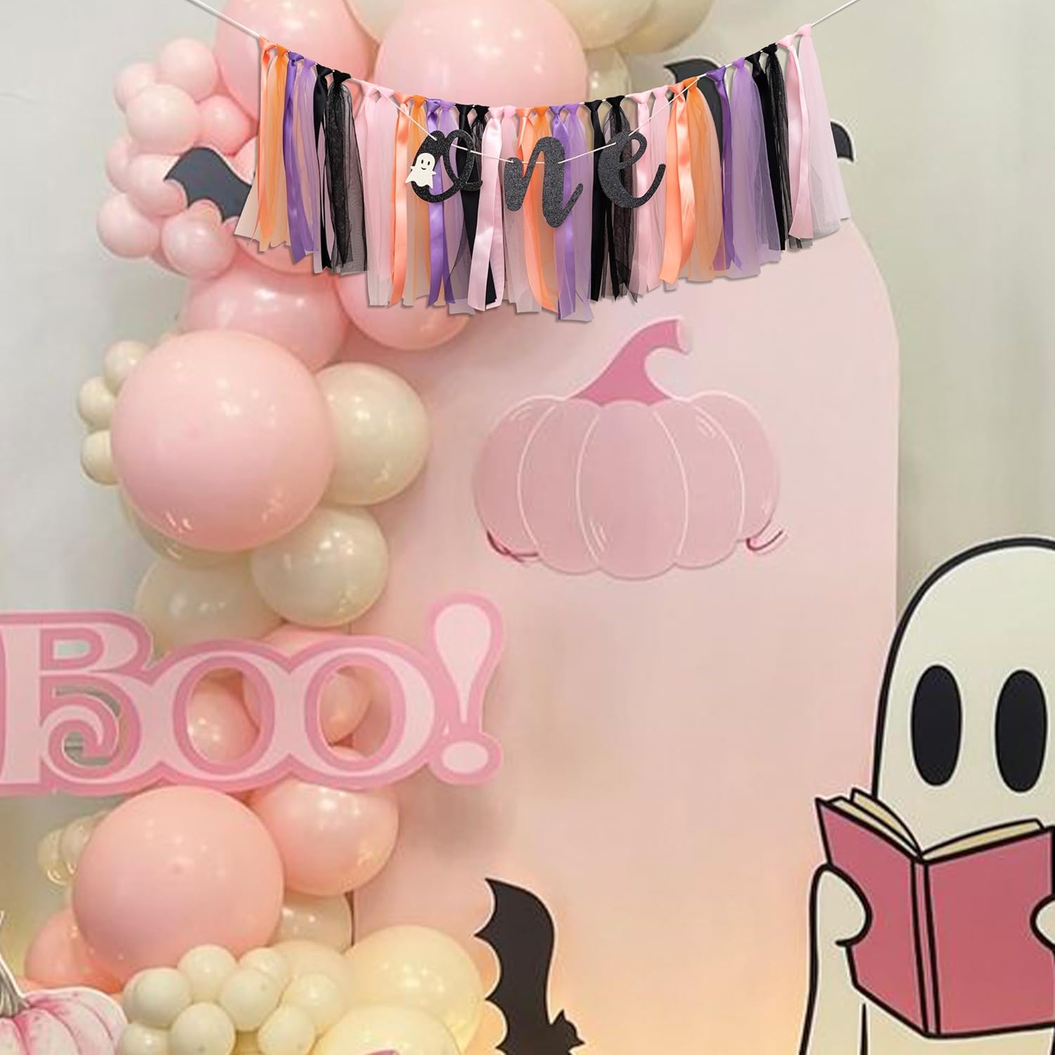 Halloween Spooky One High Chair Banner for Babys 1st Birthday