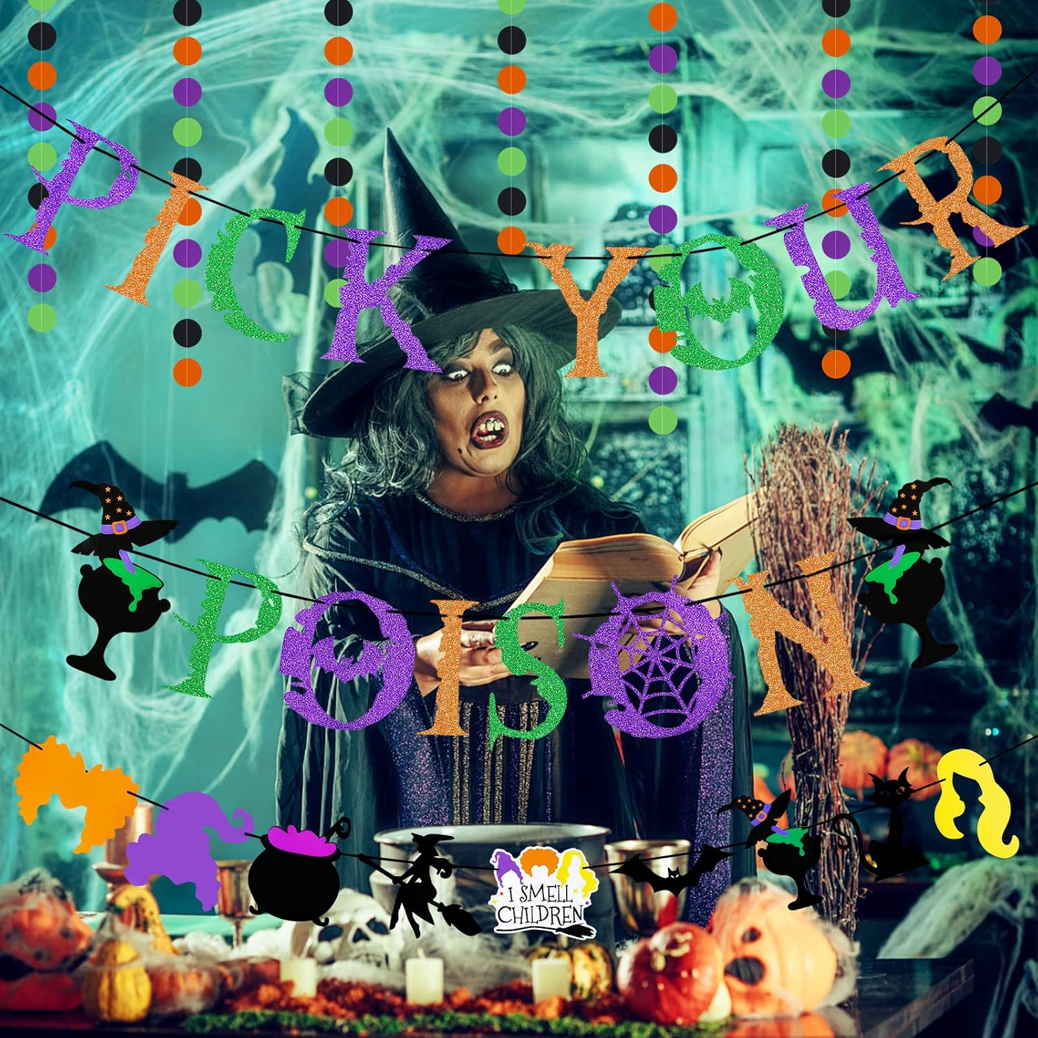 Pick Your Poison Halloween Banner Decor Set