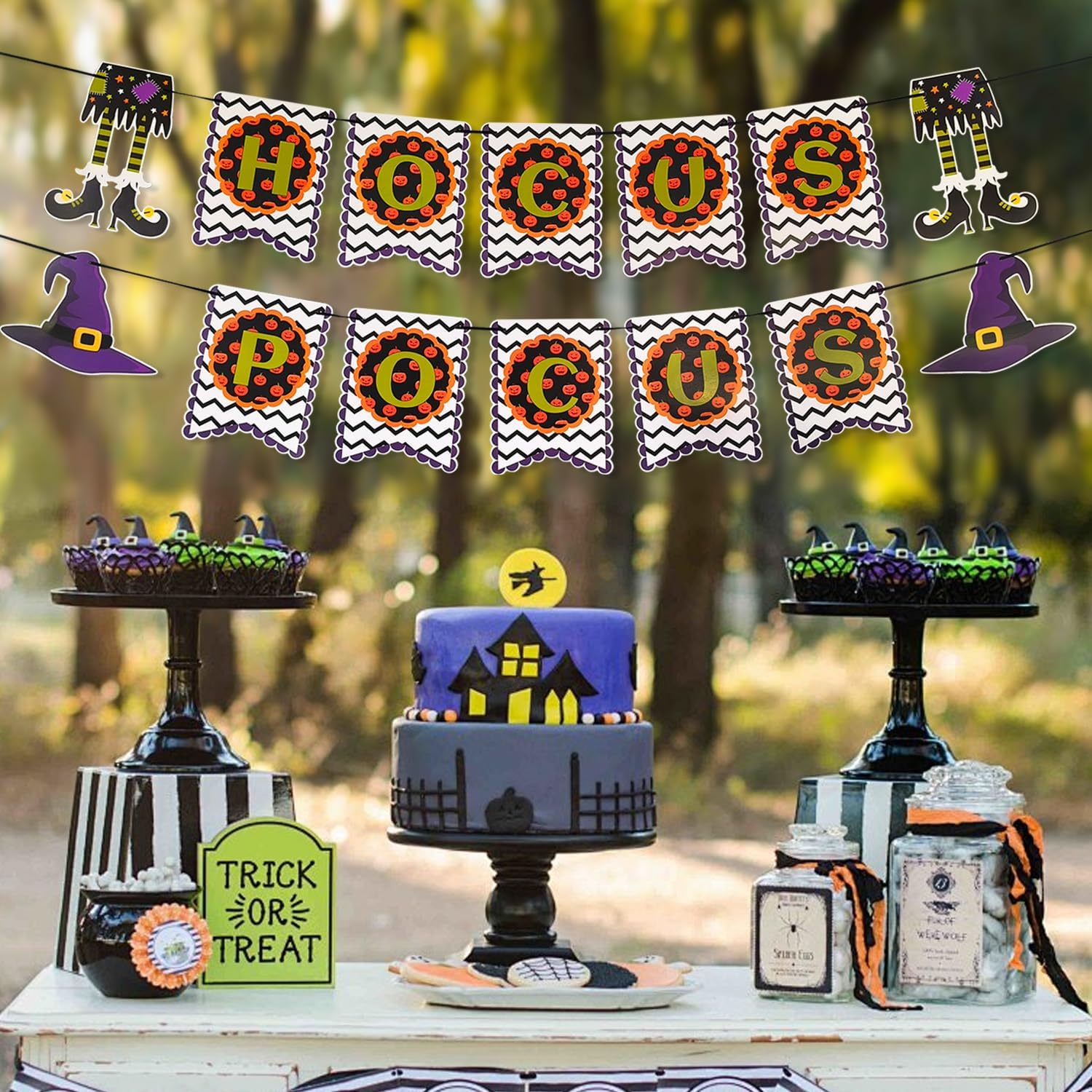 Hocus Pocus Halloween Hanging Banner