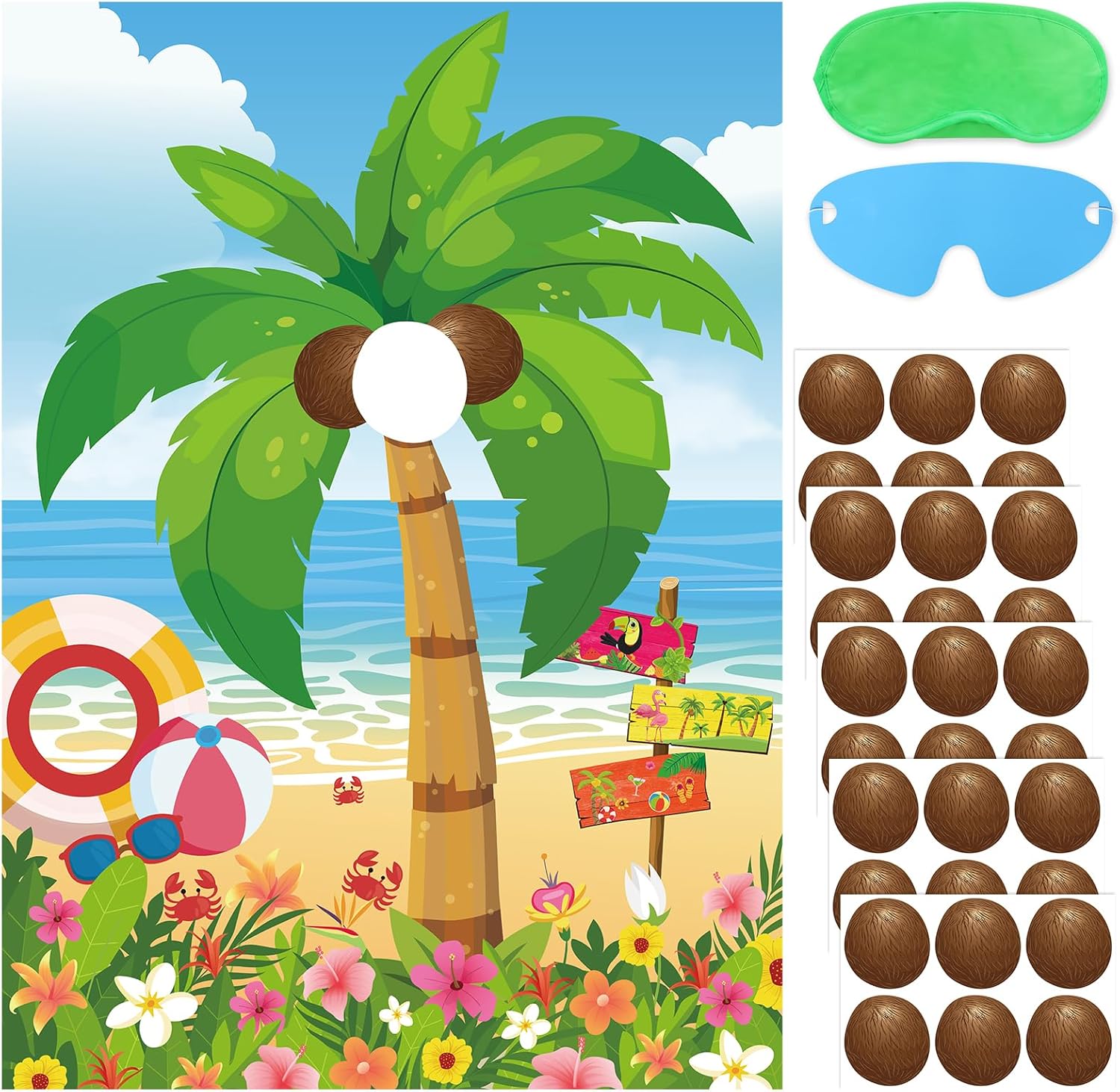 Hooqict Hawaiian Luau Party Games for Kids