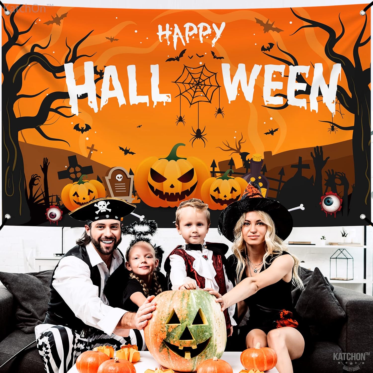 KatchOn Xtra Large Halloween Banner 72x44 Inch