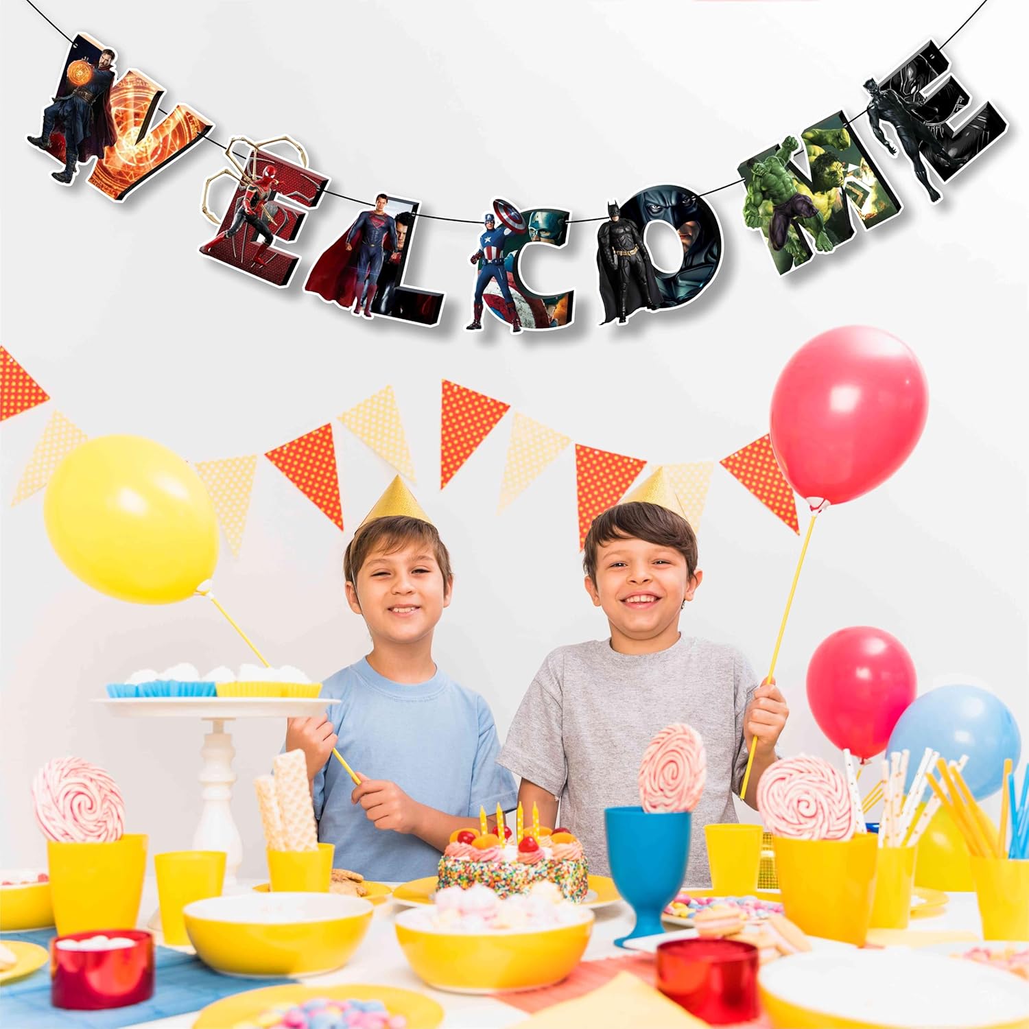 Seyal Suprhero Welcome Banner 10 Feet