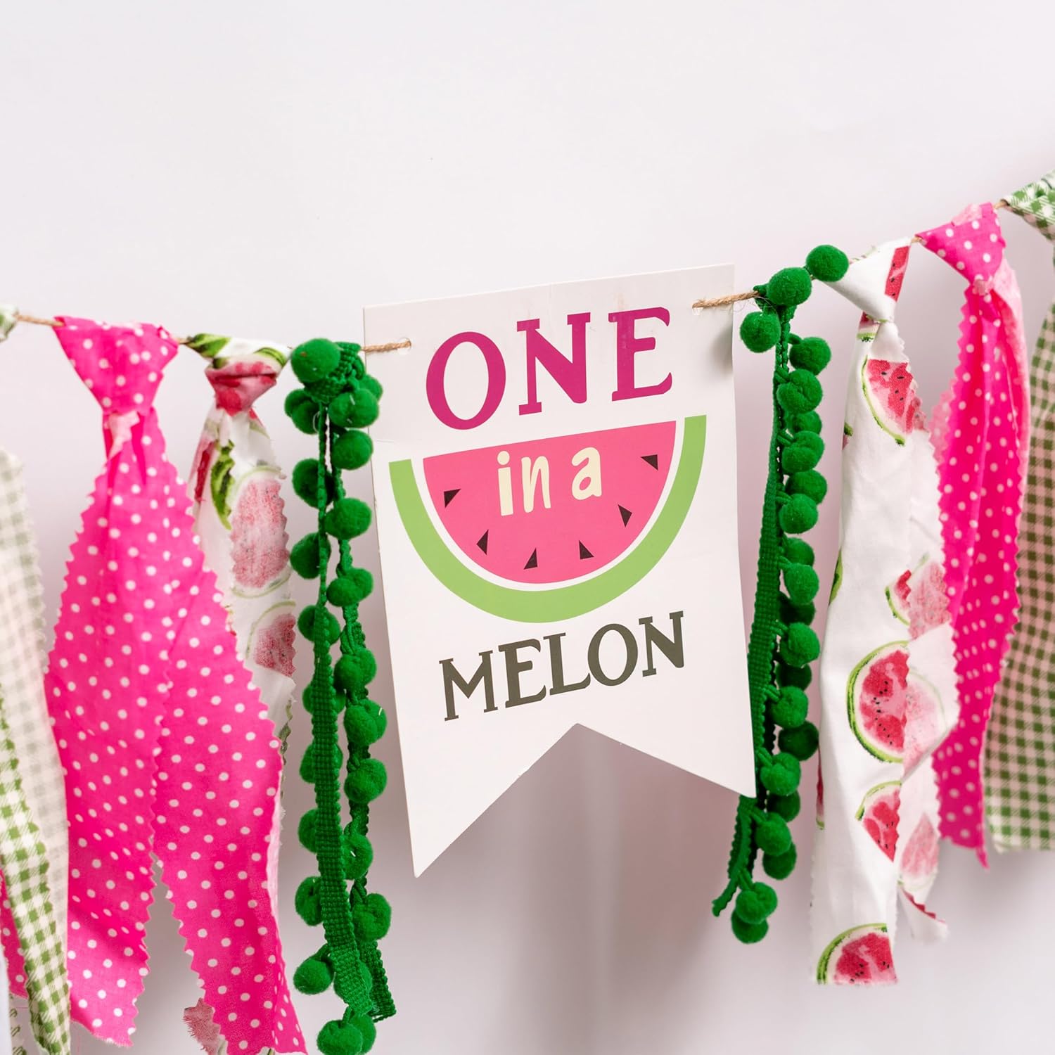 Watermelon High Chair Banner - Fun Birthday Decor