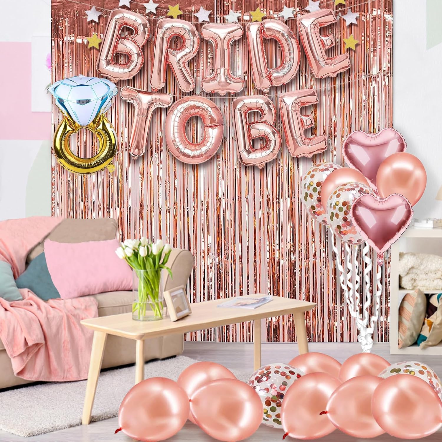 Bachelorette Party Decor Kit - Bride Balloons Sash Set