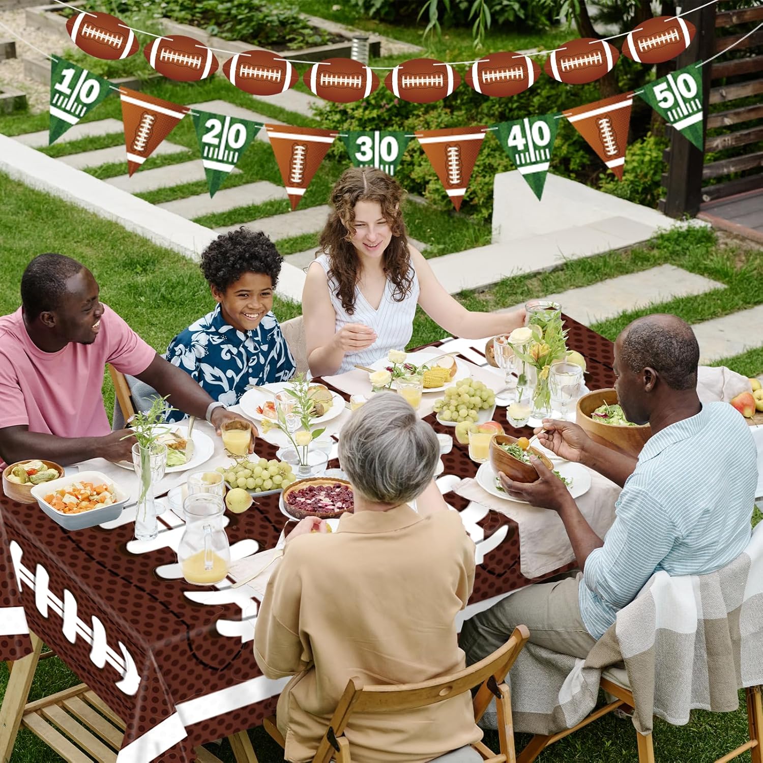 Football Party Decorations Banners for Birthday Events