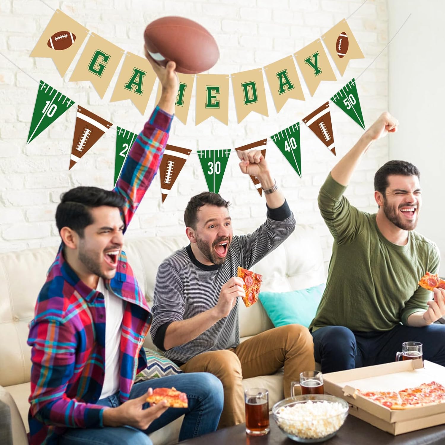 Football Game Day Banner Set for Party Decorations