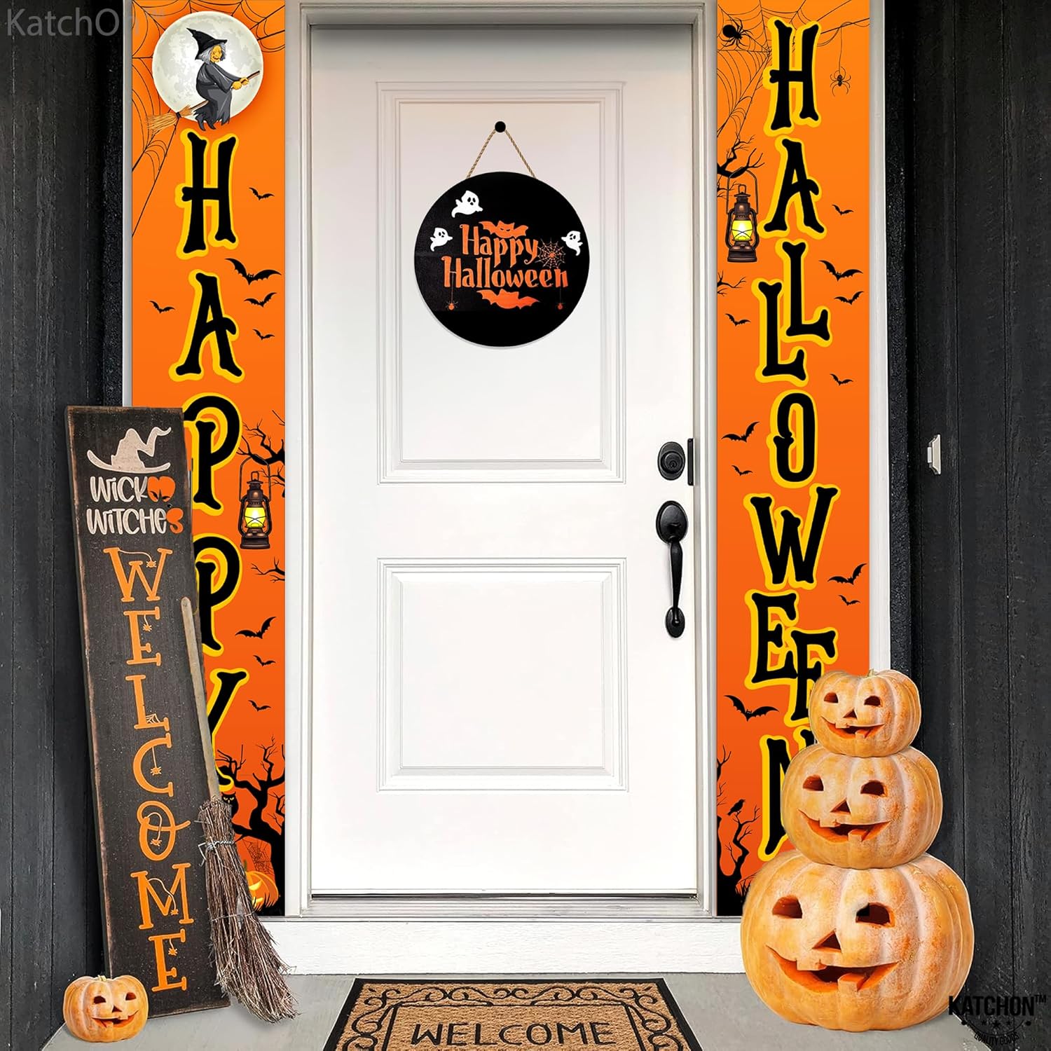 KatchOn Happy Halloween Door Banner XtraLarge