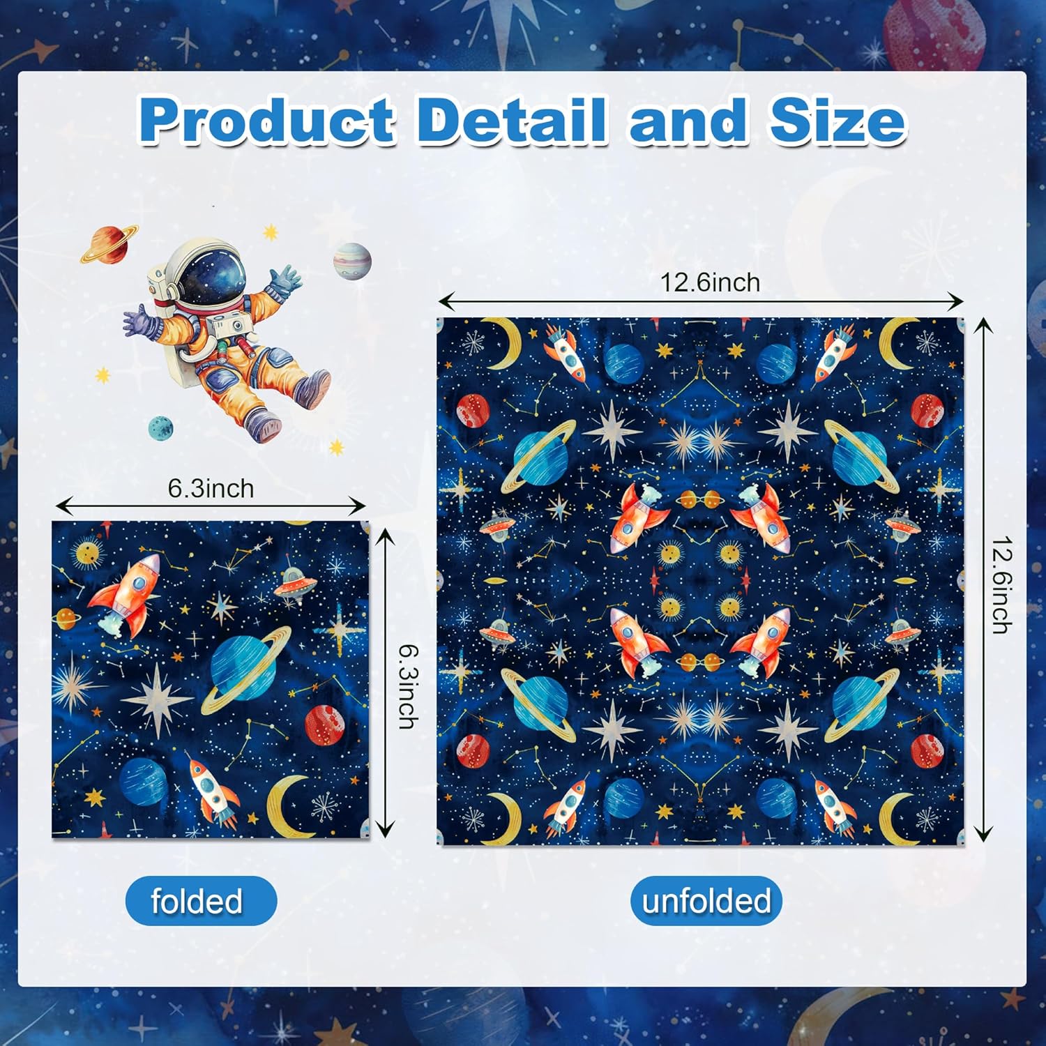 Outer Space Party Napkins 40PCS Disposable