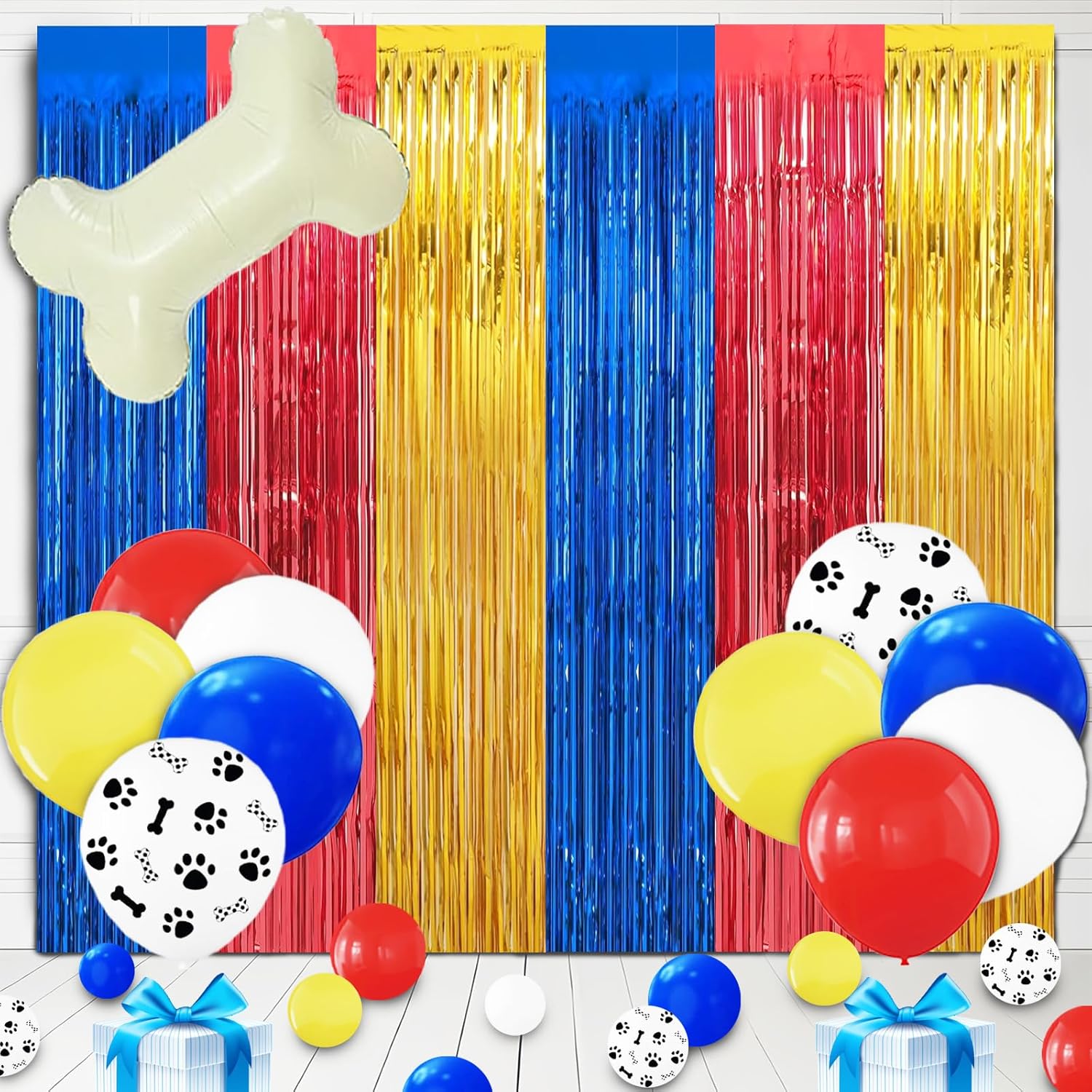 23Pcs Cartoon Paw Birthday Decorations for Kids Party