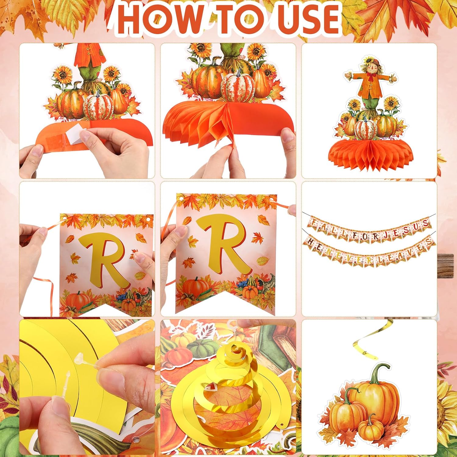 Blosssound Fall for Jesus Decorations 29 Pack