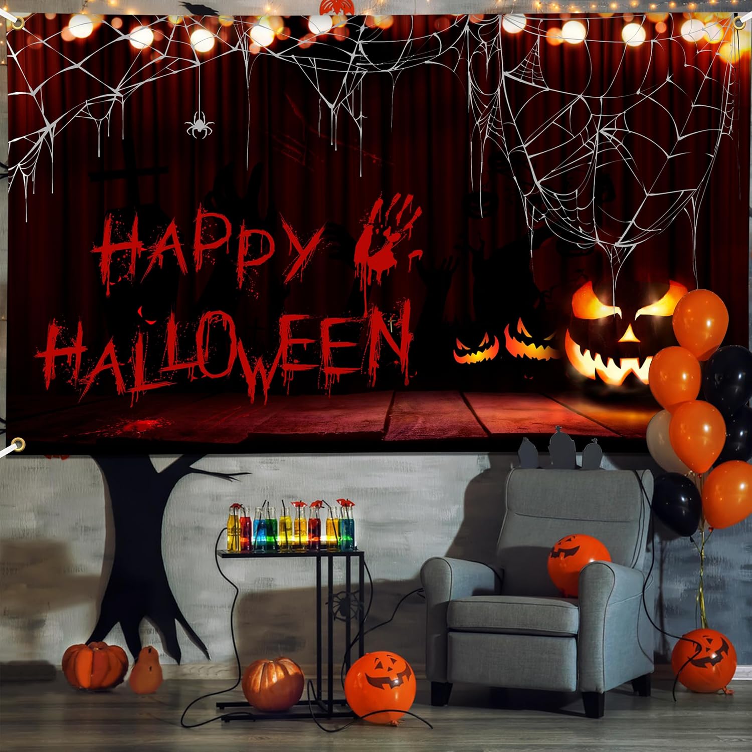 Happy Halloween Banner for Wall Decorations
