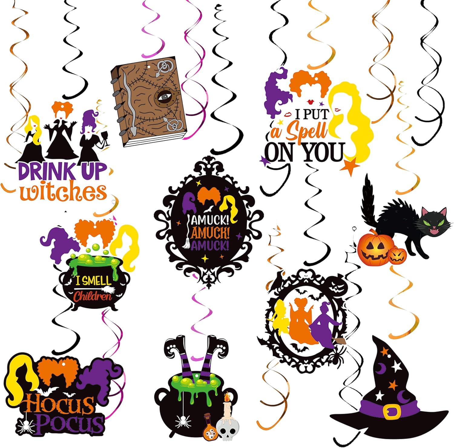 30pcs Hocus Pocus Decorations for Halloween Party