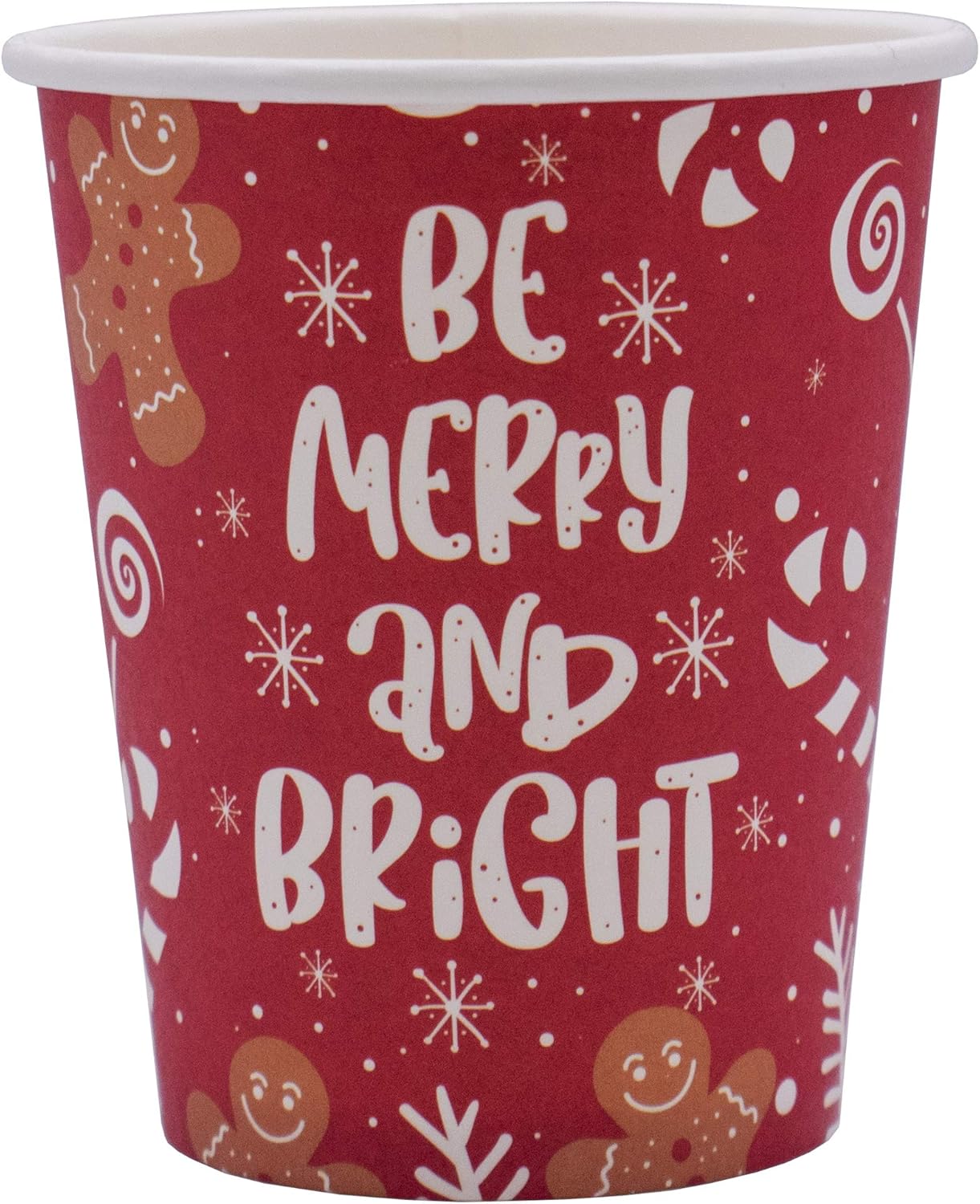 Disposable Christmas Paper Plates Napkins Cups Straws Set for 20 Red