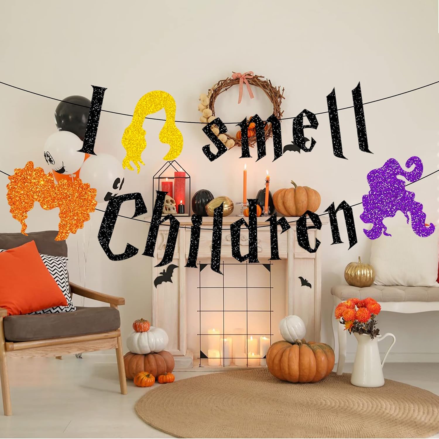 I Smell Children Halloween Banner for Fireplace and Office
