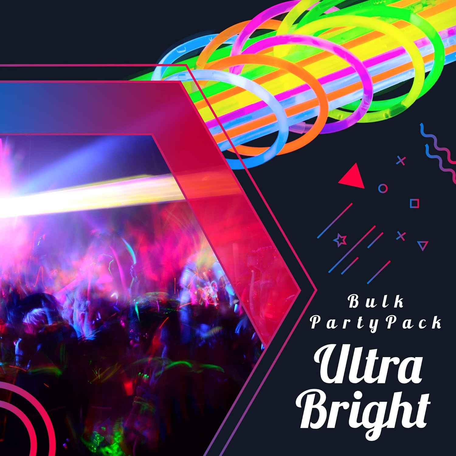 248 PCS Glow Sticks Party Pack with Connectors
