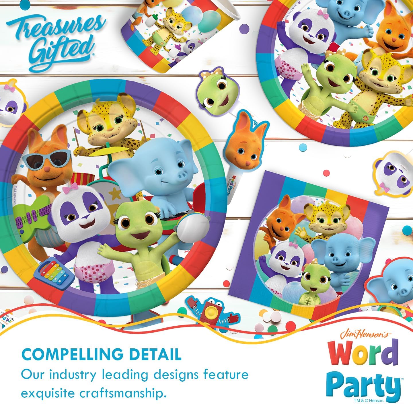 Treasures Gifted Word Party Birthday Banner - 15 Panel Decorations