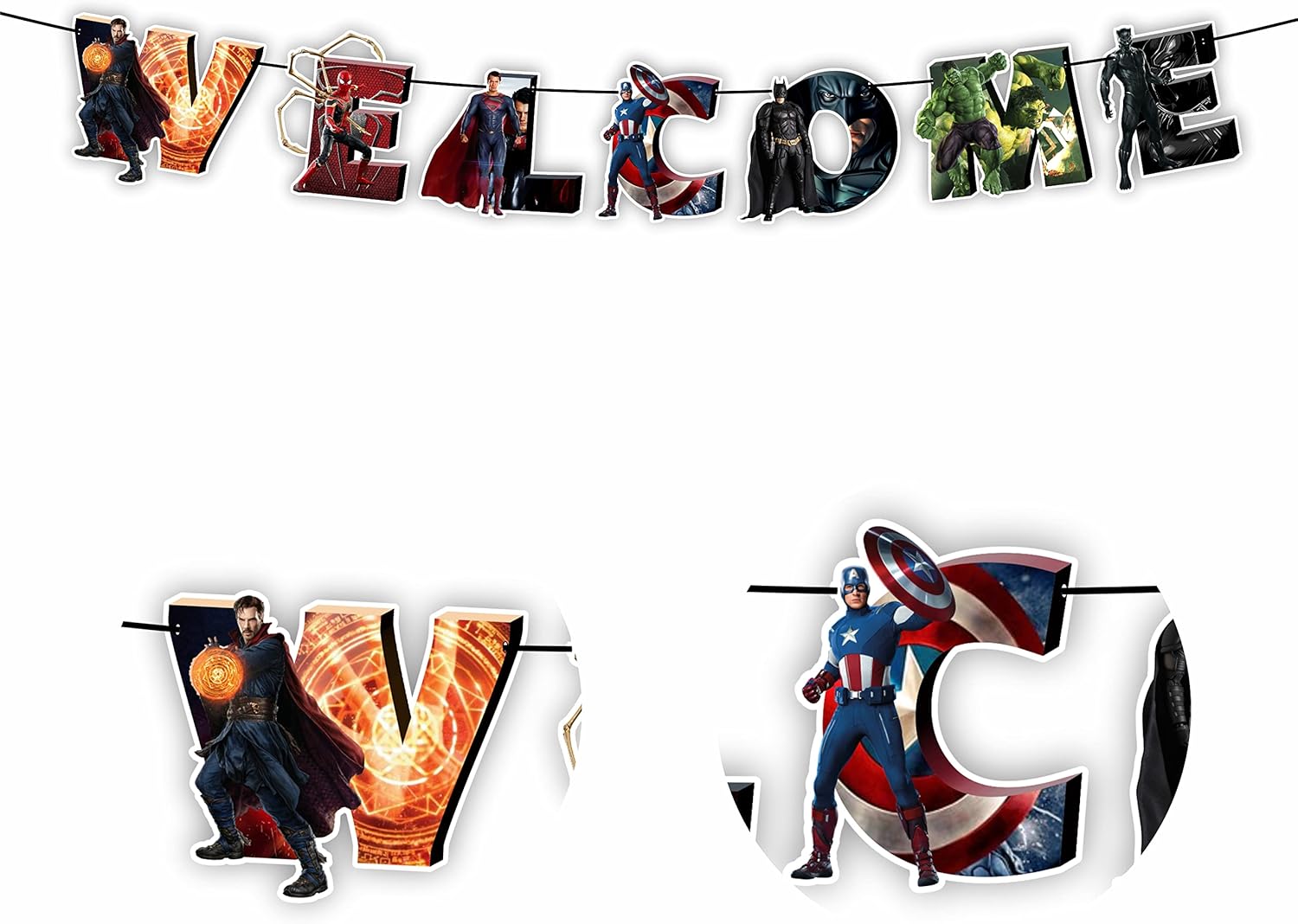 Seyal Suprhero Welcome Banner 10 Feet