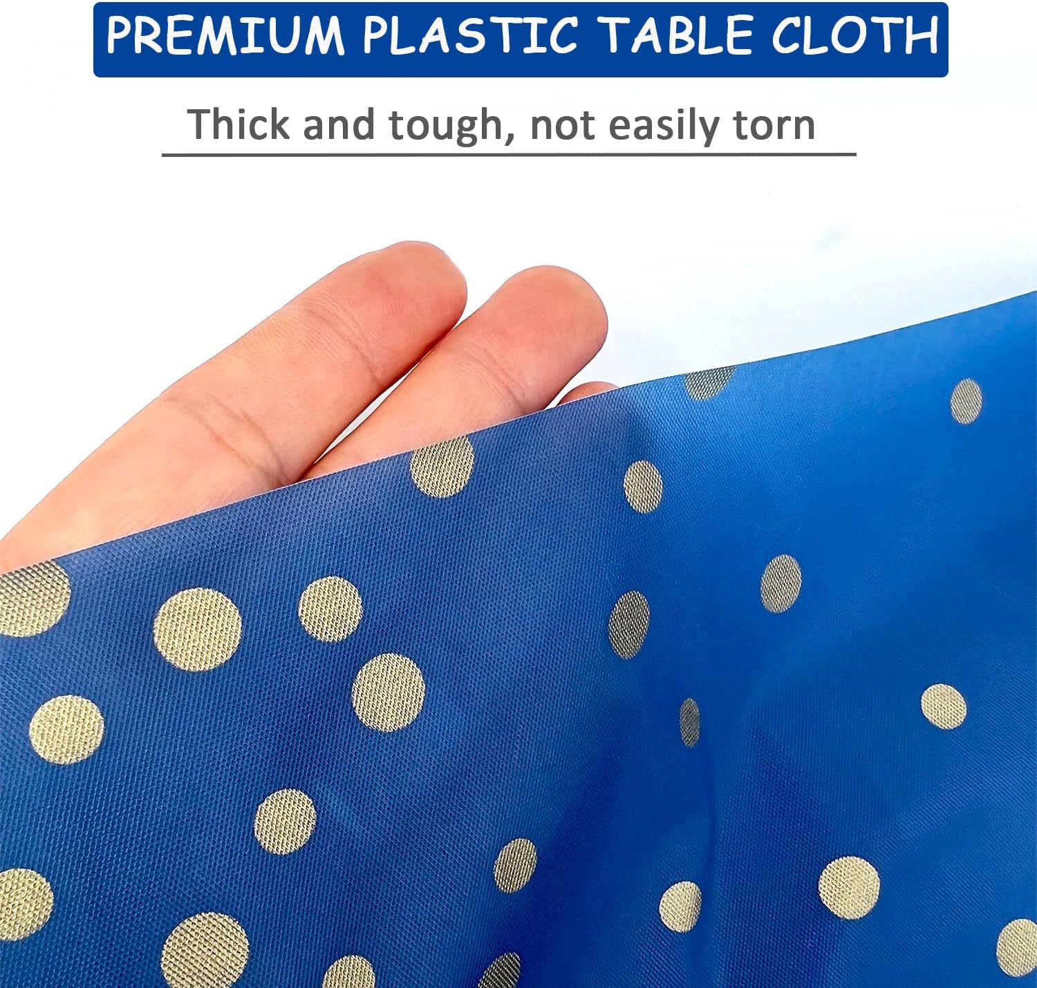 Navy Blue Tablecloths 2 Pcs - Glittery Graduation Party Cover