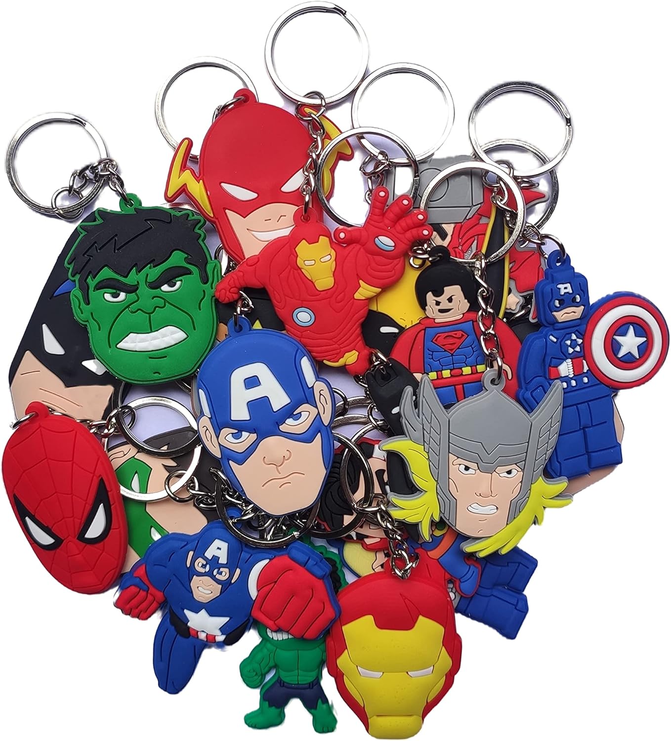20 Kids Party Favors Key Chains with Fillers