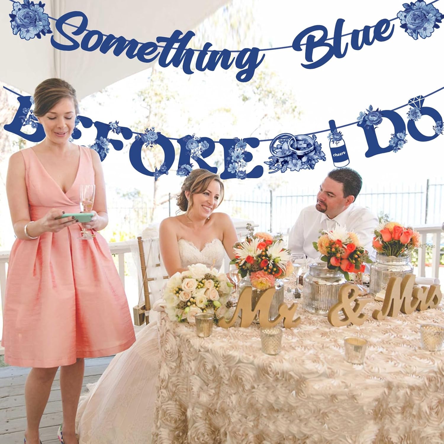 Something Blue Before I Do Banner for Women Girl