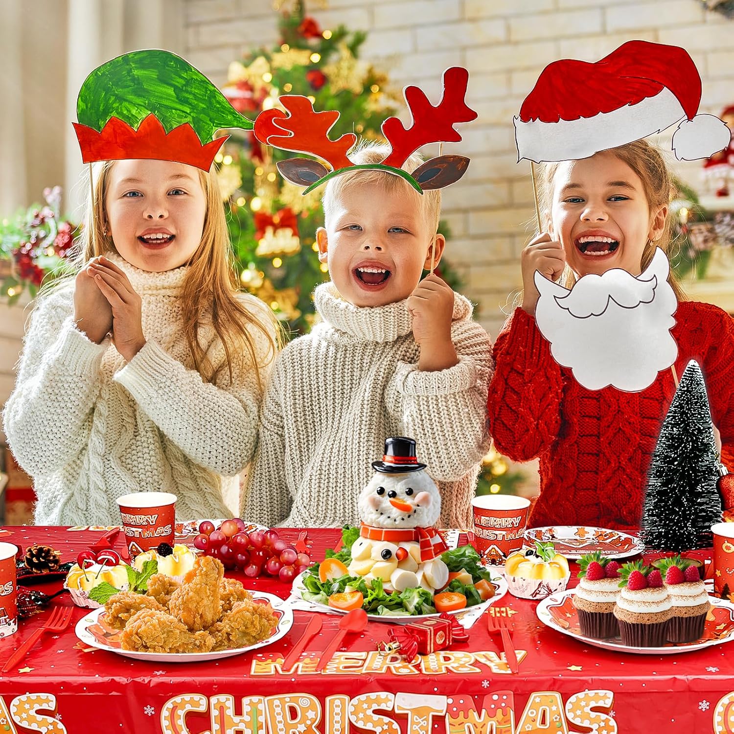 KesaPlan 170 Piece Christmas Party Supplies Set