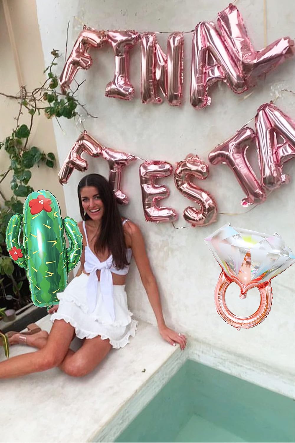 JeVenis Final Fiesta Bachelorette Party Balloon Backdrop Decoration