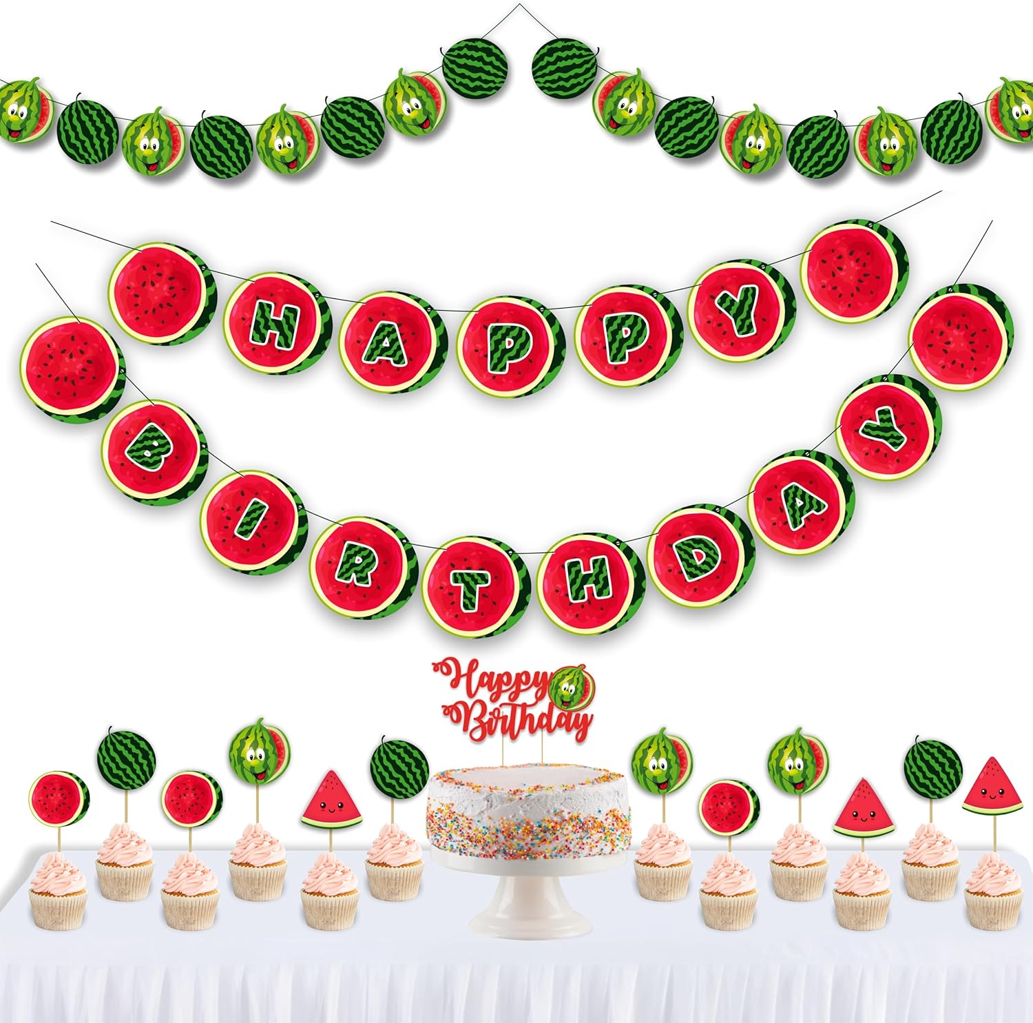 Seyal Watermelon Theme Birthday Party Decorations