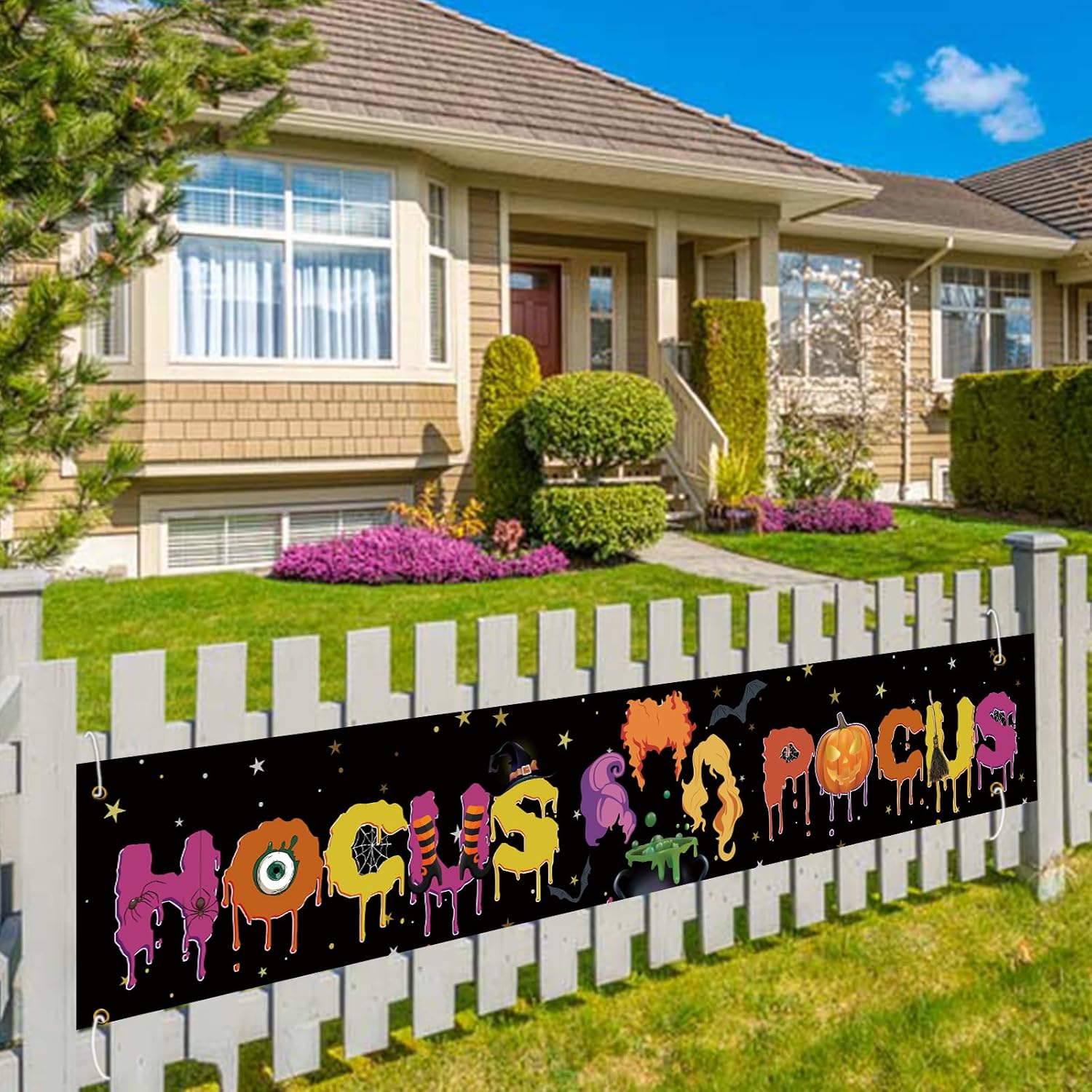 Hocus Pocus Banner Halloween Party Decor 98x16 ft