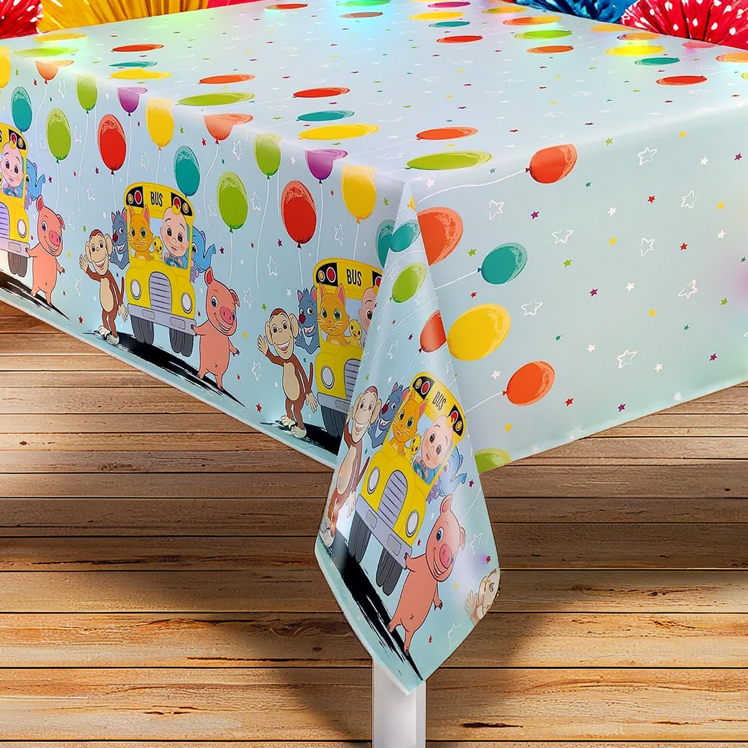 Vibrant Cocomelon Rectangular Table Cover 54x84