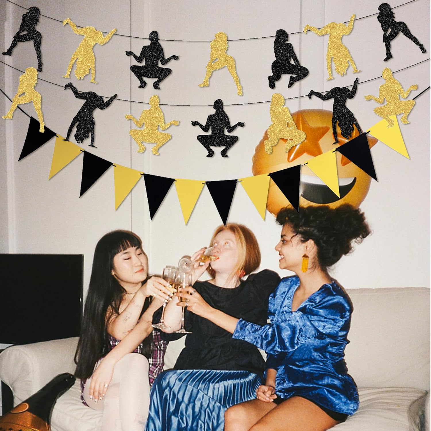 Knana 3Pcs Pole Dance Party Decorations Banners