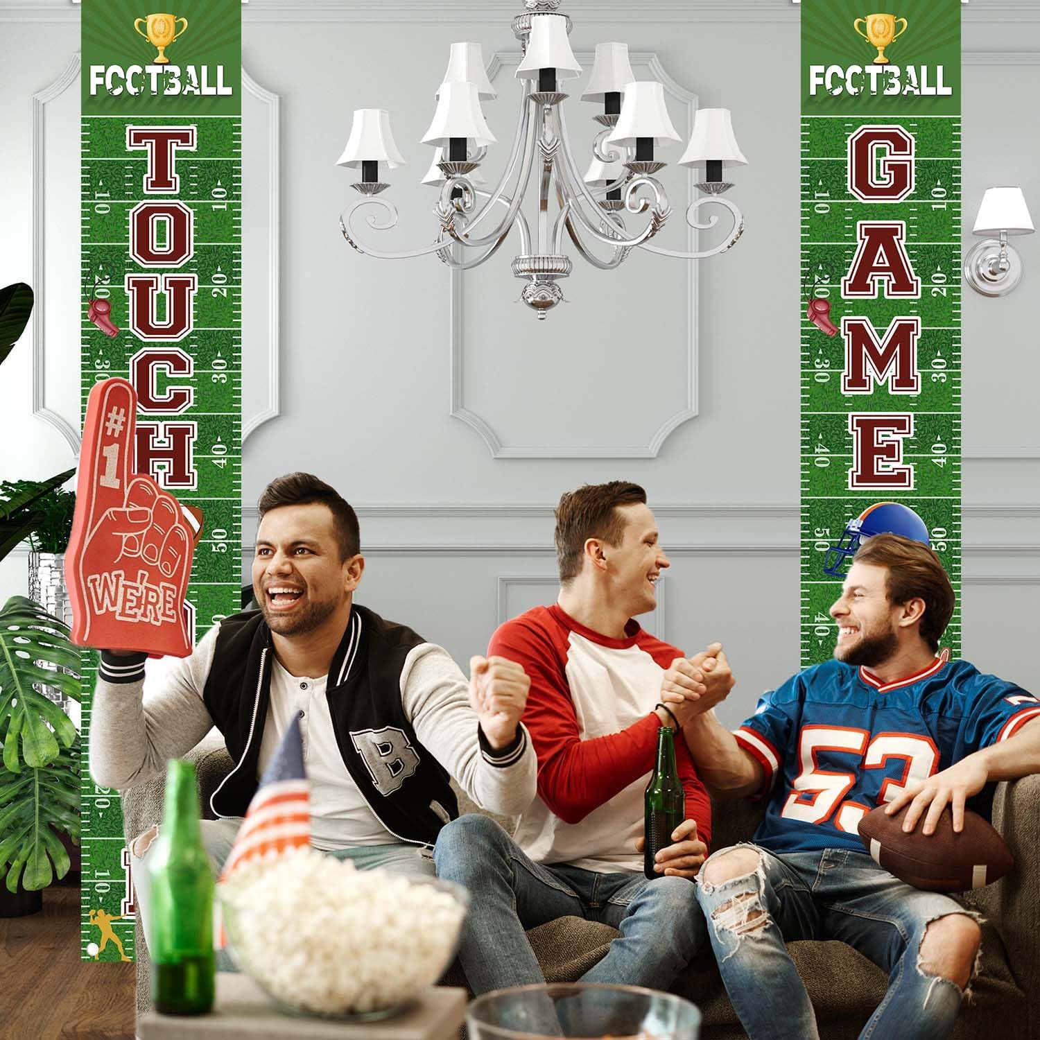 MEHOFOND Football Welcome Banners Game Day Decor