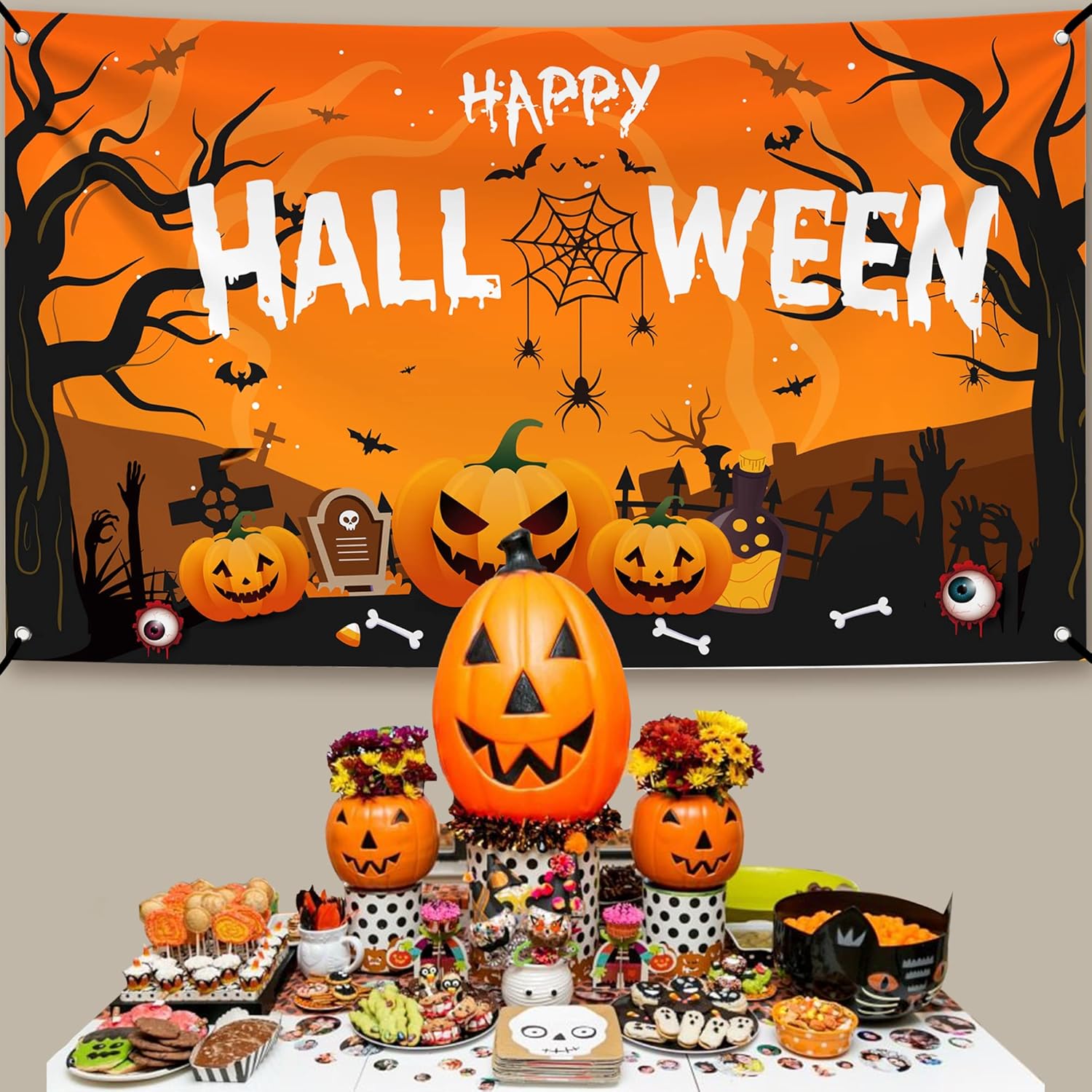 KatchOn Xtra Large Halloween Banner 72x44 Inch