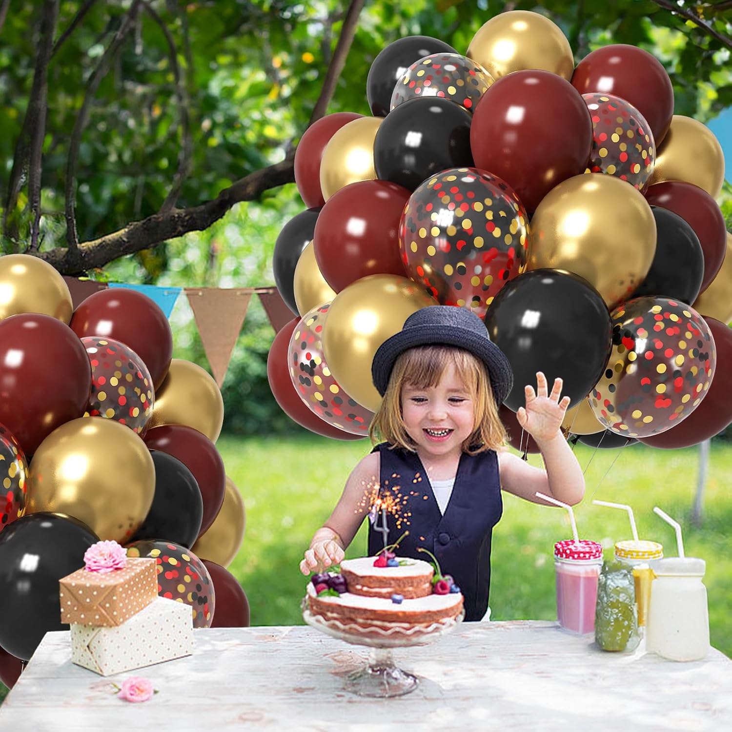 HILAVO 12 Inch Metallic Gold Balloons Party Decor