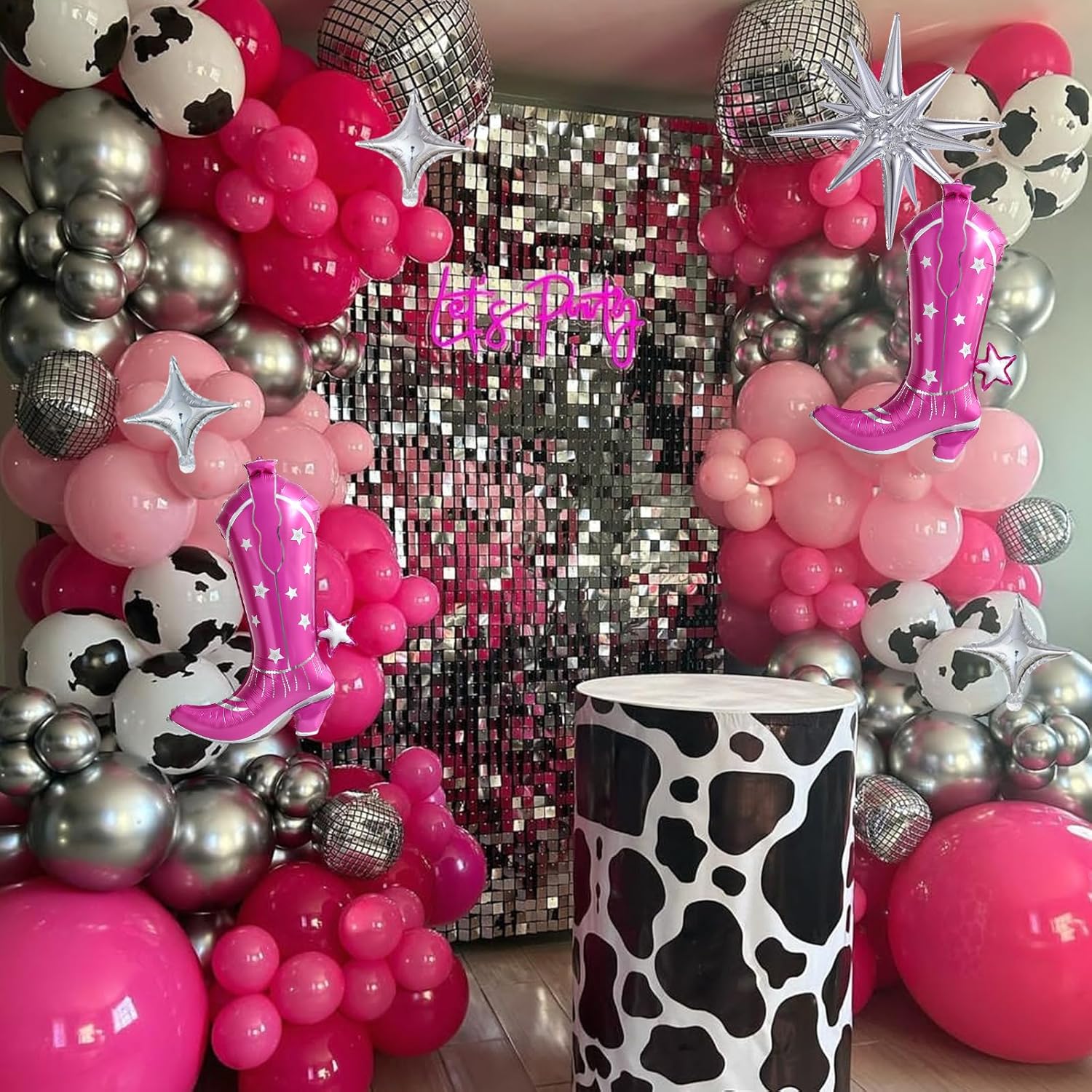 Disco Cowgirl Balloon Arch Kit 158Pcs
