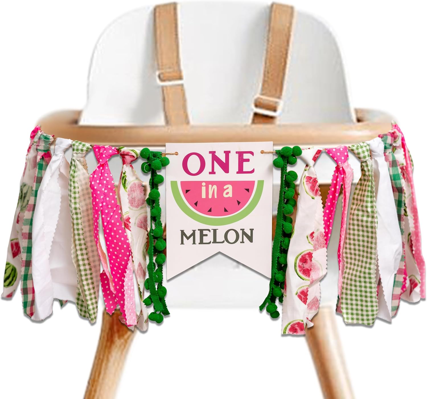 Watermelon High Chair Banner - Fun Birthday Decor