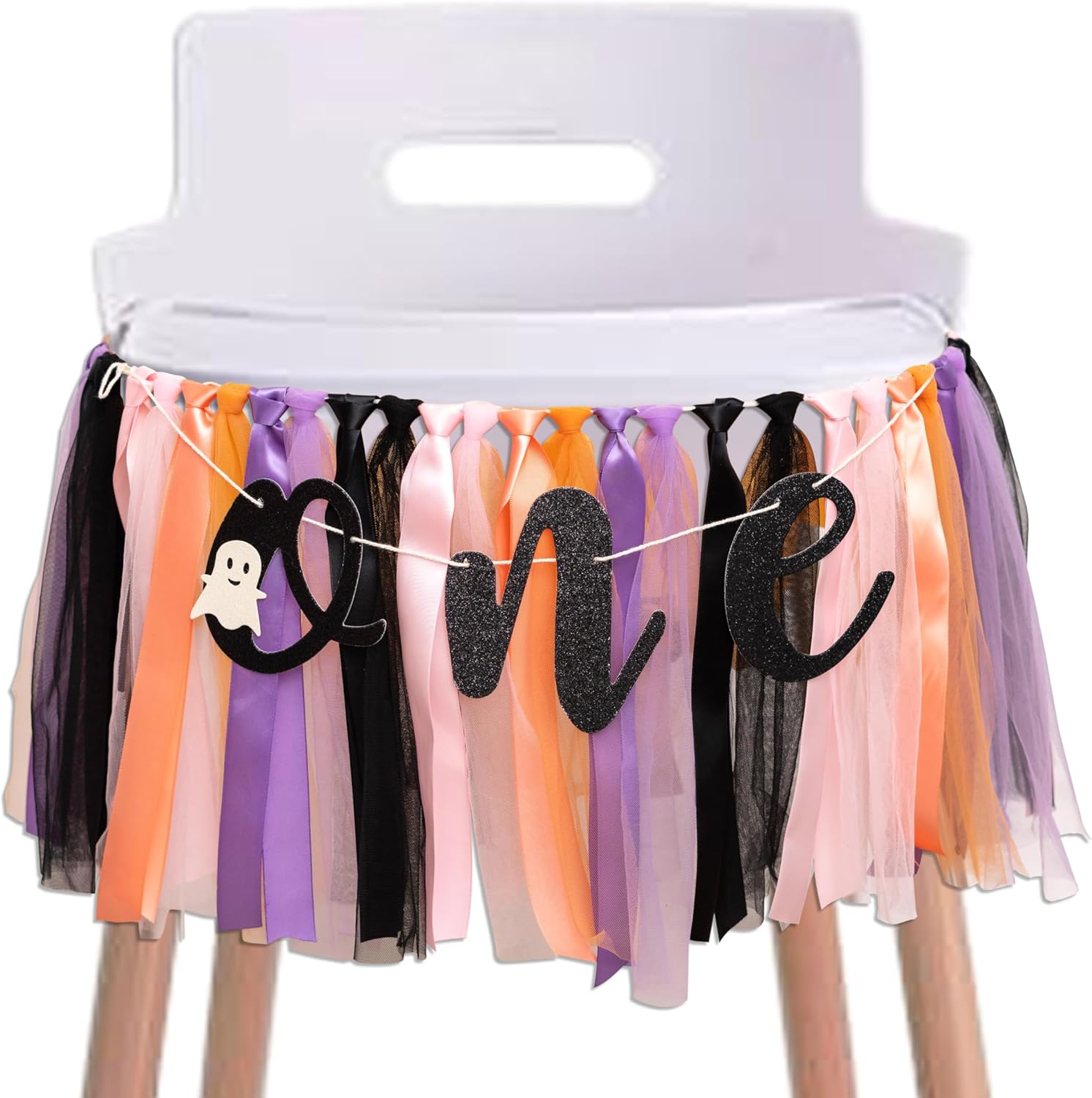 Halloween Spooky One High Chair Banner for Babys 1st Birthday